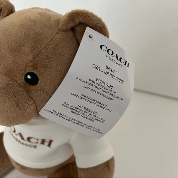 Coach Brown Teddy Bear Plush - Picture 3 of 6